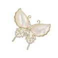 thumbnail image 6 of Sharplace Butterfly Brooch Pin Rhinestone Brooches Lapel Badge Pin Brooch Badge for Ladies Female Male Suit Bridal Bridegroom Men Women White, 6 of 9