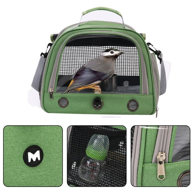Multifunctional Small Animal Backpack And Pet Bag LLittle Rabbit Little Cat Little Dog Bird Backpack With Feeder Cups Tray Portable Breathable Bird For Small Birds Parrots