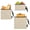 Colorful Waves Stripes, variant on Dailycode 3 Pack Reusable Ziploc Bags Leakproof Sandwich Snack Freezer Bags, Navy White Palm Foliage