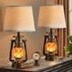 thumbnail image 1 of Lámpara de mesa LEDIARY Vintage Farol Flickering Flame 18,72 cm, 1 of 6