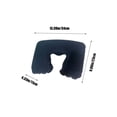 thumbnail image 3 of Fwttom U Shape Pillows, Comfortable Travel Neck Pillow Pvc Flocked U Shaped Cushion for Aviation Outdoor Home Use Portable Inflatable Cervical Support Pillow with Soft Velour Cover, 3 of 6