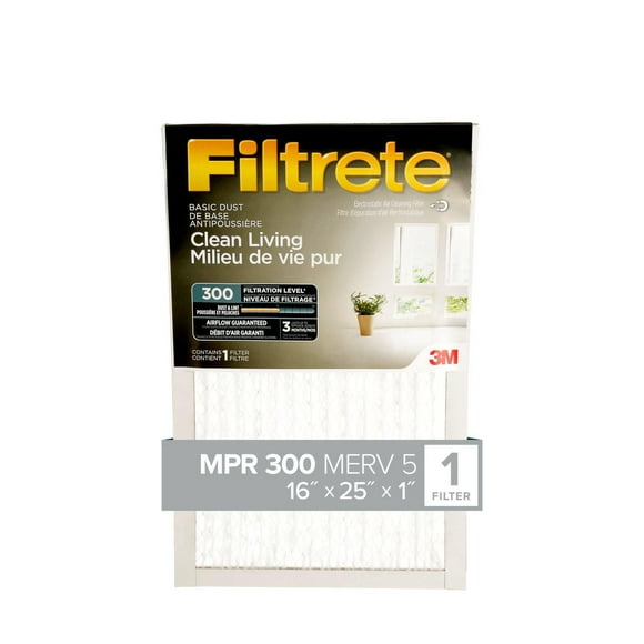 Filtre de base antipoussière «&nbsp;Milieu de vie pur&nbsp;» Filtrete(MC), MPR 300 Filtre de