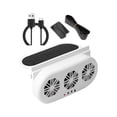 thumbnail image 3 of Ventilador de refrigeración para vehículos SUV, circulación de aire, extractor de ventana con energía solar Blanco, 3 of 9