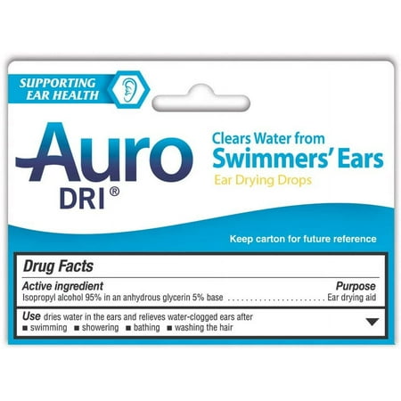 Auro Dri Ear Drying Drops For Swimmer's Ear, 1 oz, 2 Pack
