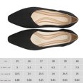 thumbnail image 2 of Zapatos planos de mujer con punta en punta, bailarinas de punto sin cordones para oficina, trabajo, compras, 2 of 9