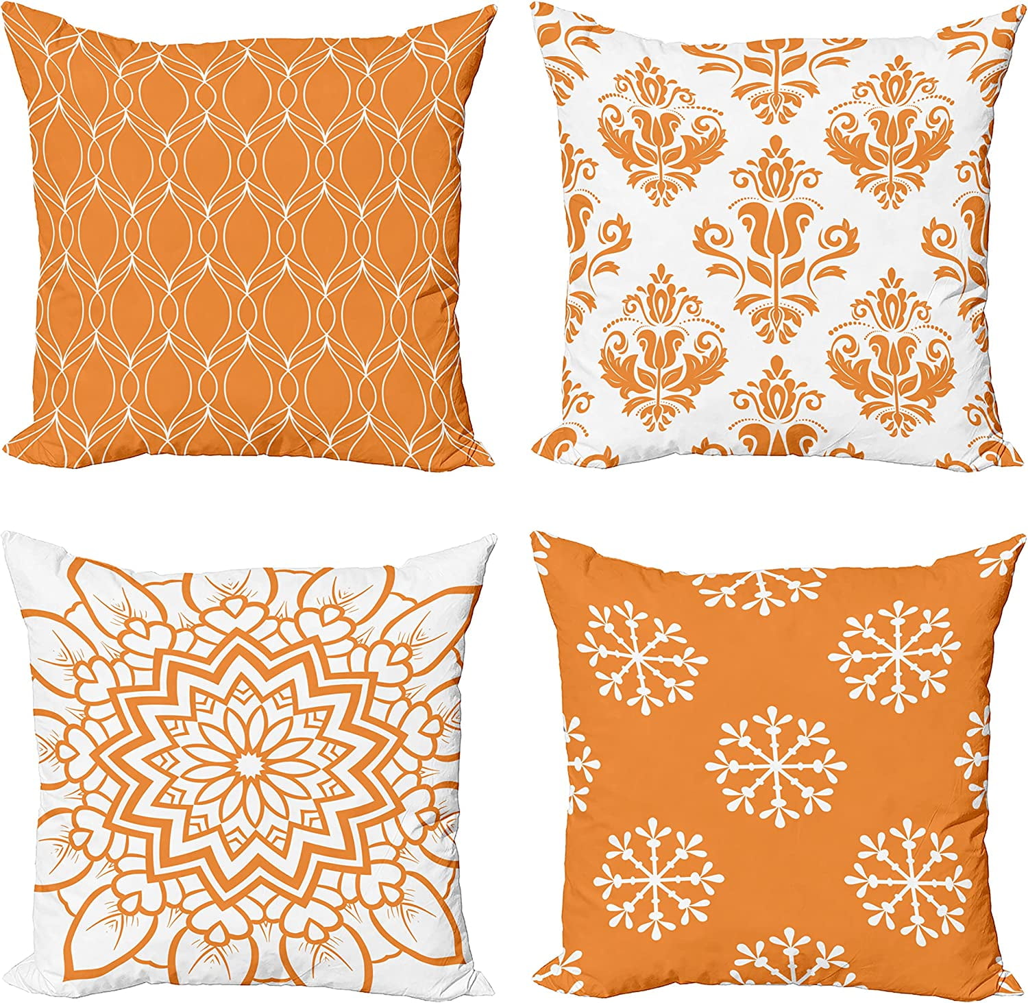 Orange Trellis Pillow