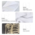 thumbnail image 2 of Yayeee Kitchen Hanging Hand Towels Set of 2 with Loop Bathroom Absorbent Tie Towel, Black Skeleton, 2 of 7