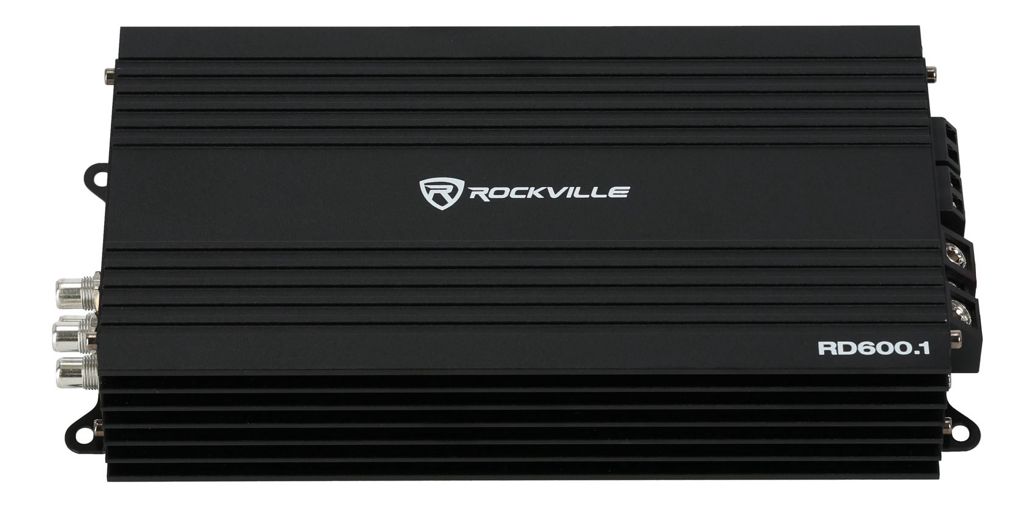 Rockville RD600.1 600w RMS @ 1 Ohm (2400w Peak) Mono Amplifier Car Audio Amp