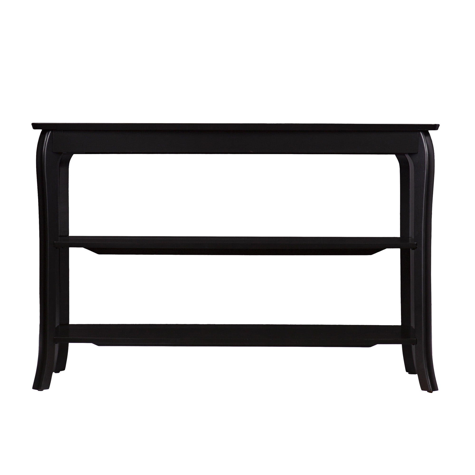 3.75' Black Contemporary Console Table