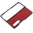 thumbnail image 1 of Étui en Cuir pour Téléphone, Protection Complète Anti-Rayures Étui Rigide Antichoc pour Z Fold 3 Noir, Rouge, Bleu, Vert Militaire, Marron, 1 of 8