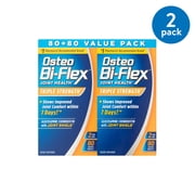 (2 pack) (2 Pack) Osteo Bi-Flex Glucosamine Chondroitin with Joint Shield Value Pack Coated Tablets, 160 count