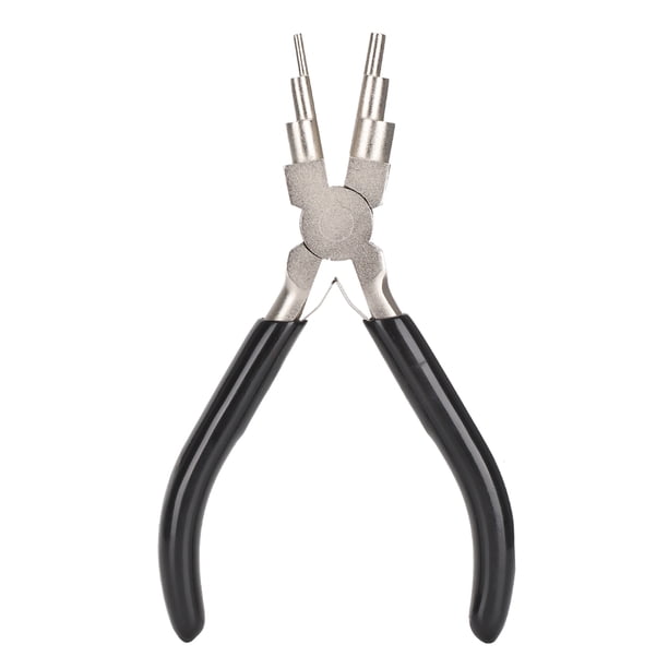 Leylor Alicates para Anillos de Seguridad, alicates para Anillos de Seguridad, alicates de Anillo elástico de Punta Redonda de 6 Secciones, Herramientas de reparación caseras Hechas a Mano