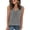 7# Gray, variant on Cyglowse Tank Top for Women Loose Fit Sleeveless Shirts V Neck Summer Clothes Ruched Women's Tees and Tanks Curved Hem Navy XL