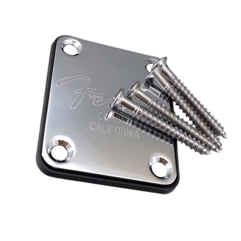 Engraved Metal Guitar Neck Joint Plate For Fender Custom