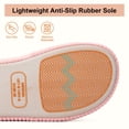 thumbnail image 5 of LongBay Slippers for Women Memory Foam Open Toe Slide Indoor House Shoes Slip On Bedroom Comfy Gift, 5 of 6