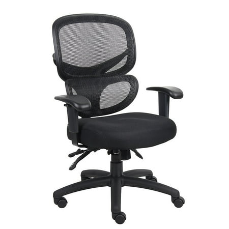 Multi-Function Ergonomic Mesh Chair Comfort Highly Adjustabl Desk Task Office Chair Fabric Seat Cushion, with