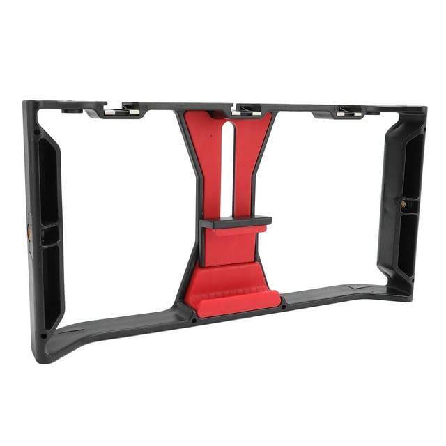 Phone Video Cage, ABS Comfortable Grip Portable Phone Grip Stabilizer Cage for Live Broadcast