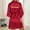 Red, variant on Hauaitttt Women's Wedding Party Robe Letters Kimono Satin Pyjamas Bridesmaid Bathrobe Kimonos for Women plus Size Robe Fuzzy Bathrobes for Women Short Shawl with Hood Women Bath Robe Wrap Shawl with