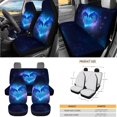 thumbnail image 4 of KUIFORTI Cute Dolphin Car Seat Covers Wear-Resistant 15 Pieces Car Accessories Full Set for Women Men Elastic Fabrics Washable Easy to Install Suitable for Cars, SUV and Truck, 4 of 7