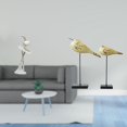 thumbnail image 2 of Figuras Modernas De Niña Bailarina Y Pájaro, Adornos Creativos De Escritorio Para Dormitorio, Oficina, Entrada, Chimenea, Esculturas De Animales, Decoraciones., 2 of 8