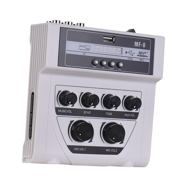 Enchufe americano Reverb para grabación de música en casa, tamaño compacto portátil, ligero, profesional, fácil de instalar, mezclador de DJ, consola shamjiam Mezclador de sonido de audio
