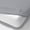 Light Gray Solid, variant on Super Soft Zipper Fitted Sheet 1 Piece Only with 22 Inch Deep Pocket, 450 Thread Count, 100% Cotton-Sateen Weave Zipper Fitted Sheet-Twin Size-Pink Solid