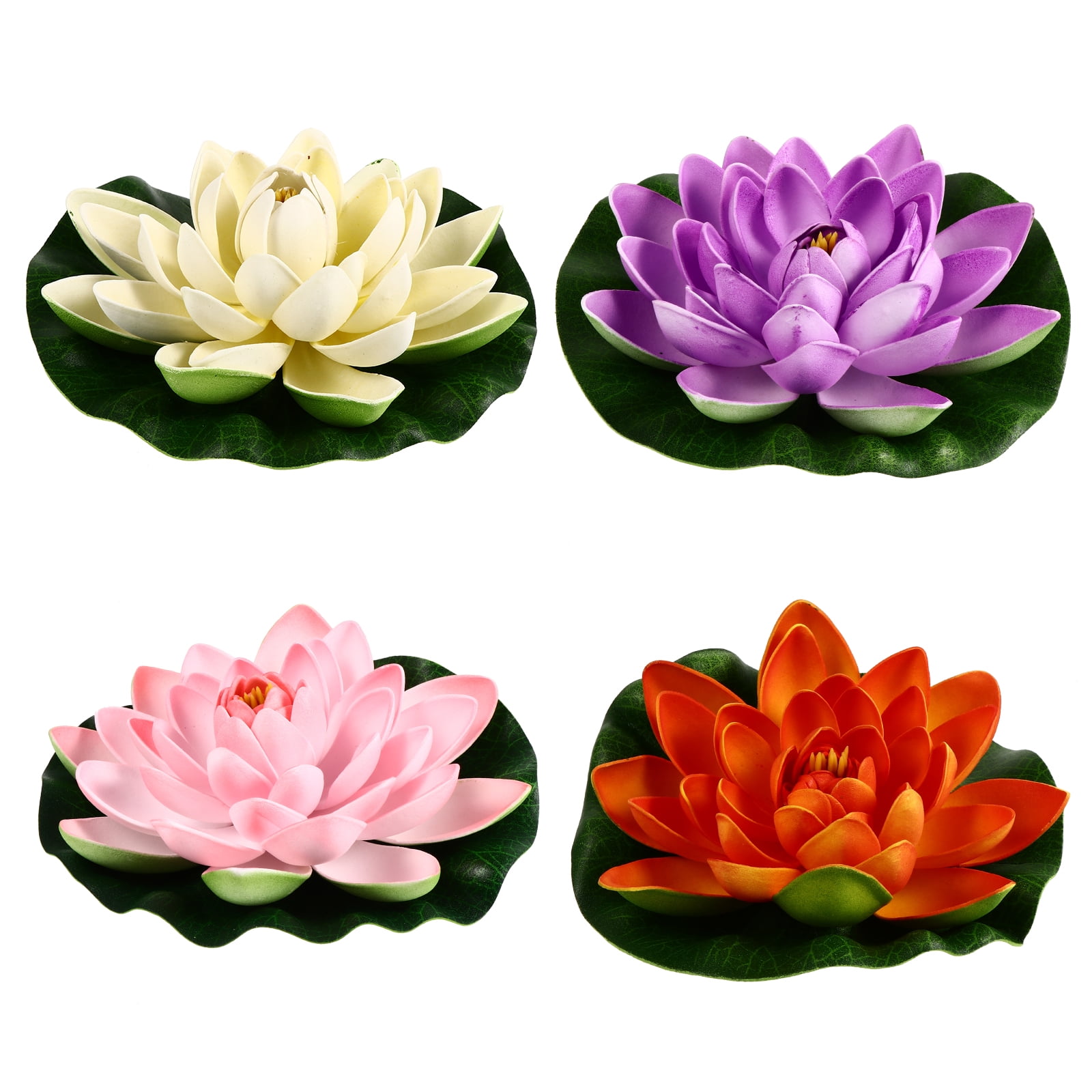 NUOLUX Water Floating Lily Pond Lotus Decoration Fake Lilies Artificial