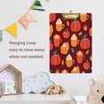 thumbnail image 6 of FMSHPON ThanksgivingPumpkin Spice Latte Coffee Clipboard Hardboard Wood Nursing Clip Board and Pull for Standard A4 Letter 13x9 inches, 6 of 7