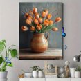 thumbnail image 4 of Qisvanset 12x16 Inch Vintage Jug Tulip Canvas Wall Art, Cottagecore Spring Floral Farmhouse Kitchen Decor, 4 of 8