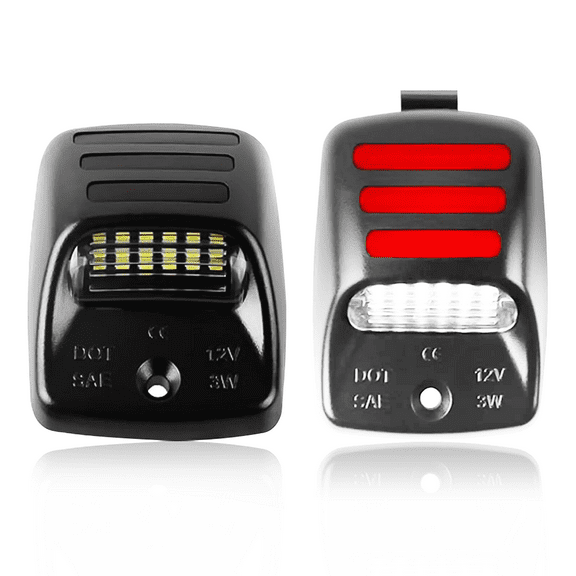 2Pcs Rear Bumper LED License Plate Lights For 2000-2013 Toyota Tundra