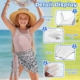 thumbnail image 6 of Jiueut Leopard Print Girls Swimsuit One-Piece Adjustable Straps Bathing Suit with Mesh Cover Ups Cut Out Swimwear Size 7-18 Years, 6 of 7