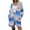 Blue, variant on Women's Long Cardigans Sweaters Rainbow Knit Open Front Long Sleeve Colorful Cardigan Sweater with Pockets (M, Pink)