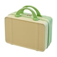thumbnail image 2 of Estuche de viaje para maquillaje, estuche para cosméticos, estuche de tocador, carcasa dura, bolsa organizadora de cosméticos ligera, Maleta de viaje Amarillo verde, 2 of 9