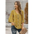 thumbnail image 2 of Sweet Osmanthus Print Button Up Blouse, 2 of 3