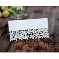 thumbnail image 2 of 50PCS Wedding Laser Three-dimensional Seat Card Hollow Leaf Table Card White Butterfly Name Card, 2 of 5