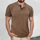thumbnail image 2 of Camiseta de cuello redondo y manga media para hombre - Prenda de moda con contraste de colores - Mezcla de poliéster y spandex - Tallas M-XXXL para uso informal/urbano, 2 of 7