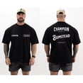 thumbnail image 1 of Camiseta de algodón Unisex para gimnasio, ropa de entrenamiento de alta calidad, talla estadounidense, envío gratis xuanjing unisex, 1 of 2