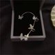 thumbnail image 1 of Juego de aretes con clip de mariposa con estilo retro y diseño liviano Wmkox8yi  sjalhkljlk4877, 1 of 2