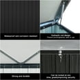 thumbnail image 3 of 215 Gallon Outdoor Deck Box,Waterproof Lockable Metal Storage Container for Patio Cushions Gardening Tools and Pool Toys, 3 of 6