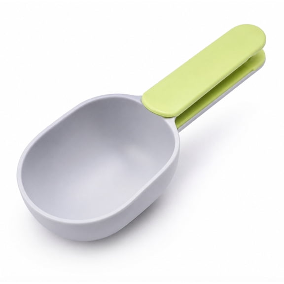 3 in 1 Pet Food Scoop with Bag Clip Handle, Measuring Cup and Feeding Spoon for Dog and Cat Food, TIKA