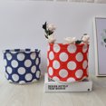 thumbnail image 4 of Water-Resistant Lovely Cloth Art Storage Bucket Foldable Makeup Storage Basket Small Desktop Organizer, 4 of 8