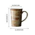 thumbnail image 3 of shyuyusa Ceramic Cup Simple Style Drinkware For Home Kitchen Office Desktop Coffee Tea Water Container Daily Use Supply, 3 of 7