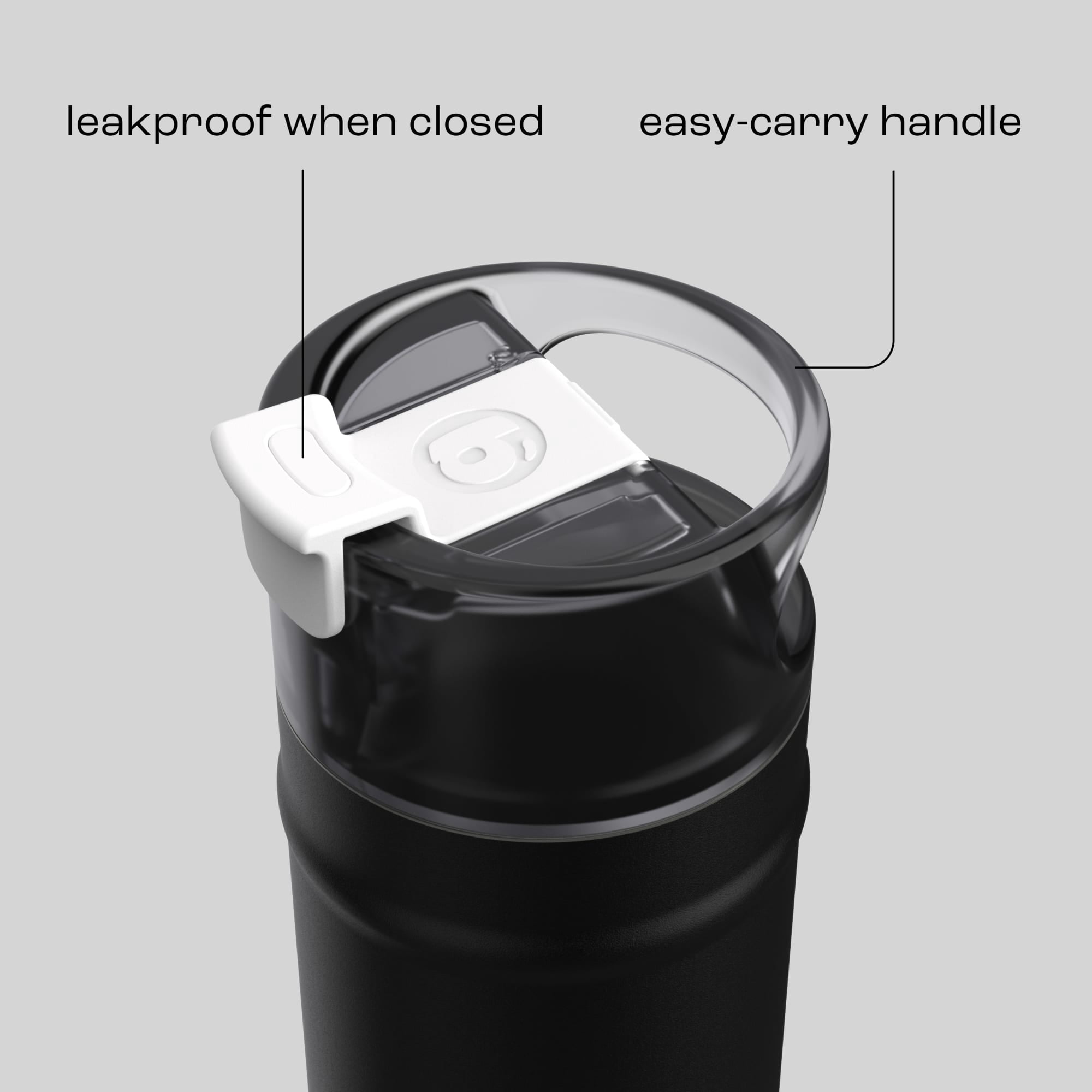 Bubba 24oz DualSip Insulated Stainless Steel Water Bottle with Straw & Sip Lid, Office Siren Black