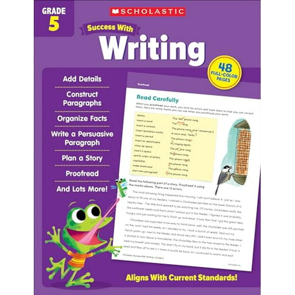Pre-Owned Scholastic Success with Writing Grade 5 Workbook (Paperback) 1338798758 9781338798753