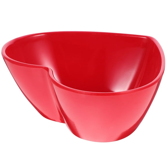 COSMOBETTY Heart Shaped Salad Bowl Small Red Seasoning Dish Tableware For Household Parties Lightweight Portable Design