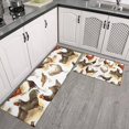 thumbnail image 2 of White Chicken Breed Pattern Kitchen Rugs Sets Of 2,Anti Fatigue Kitchen Mat Rugs Non Slip Washable,Decorative Kitchen Floor Mats for Kitchen,Sink,Laundry,17"x30"+17"x47", 2 of 7