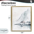 thumbnail image 4 of Stupell Industries Farmhouse Snow Shelter Watercolor Gold Floating Frame Canvas Art, 25 x 31, by Svetlana Aleynikova, 4 of 8