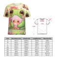 thumbnail image 2 of Frog Family Blossom Women's T-Shirt Short Sleeve T Shirts Tops Tee Ladies Loose T, 2 of 7