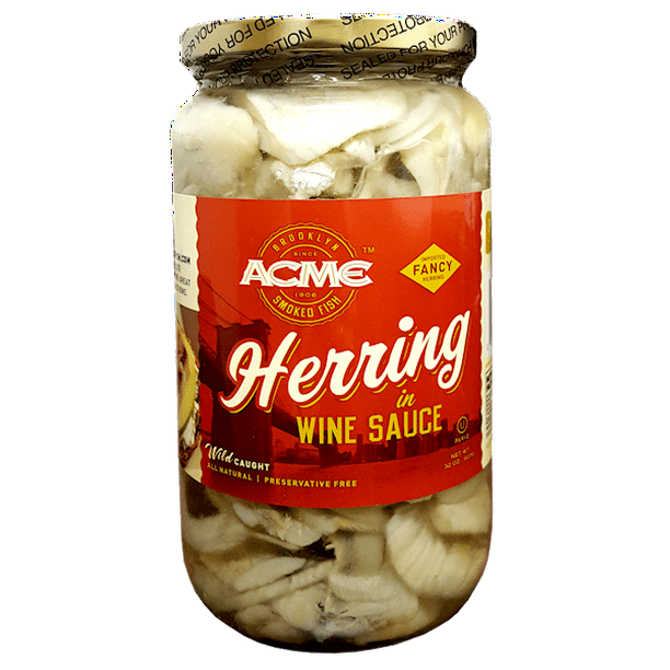 Herring Fillets in Wine Sauce (ACME) 32 oz