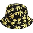 thumbnail image 4 of CoCopeaunts Maple Leaf Bucket Hat for Women Wide Brim Sun Protection Couple Summer Cotton Foldable Men Fisherman Hats All-Match, 4 of 8